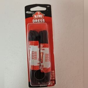 Kiwi Dress Braided Brown Shoe Laces 36 Inches 4-5 Eyelets 2 Pairs #1254